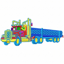Truck Embroidery Design 11 Truck Embroidery Design 11
